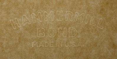 Bonded watermark paper picture