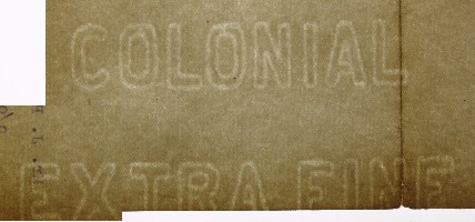 Colonial Extra Fine marca al agua