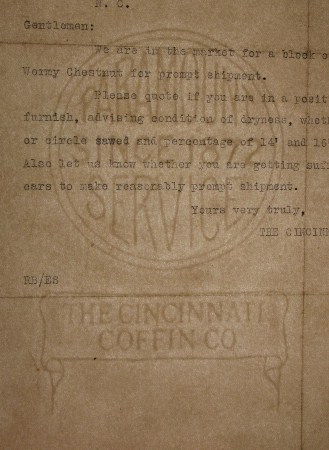 The Cincinnati Coffin Co. - Paramount Service Since 1872 marca al agua The Cincinnati Coffin Co. - Paramount Service Since 1872 marca al agua
