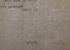 Irish Linen Bond marca al agua