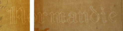 Normandie marca al agua