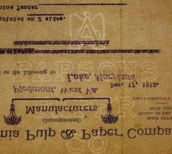 Eagle A Parsons Paper Co marca al agua